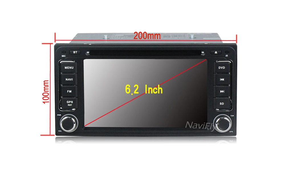 Clearance NaviFly 2 din Android 7.1 Car DVD gps navigation for Toyota Hilux yaris VIOS Camry Corolla RAV4 prado car radio audio Head Unit 12