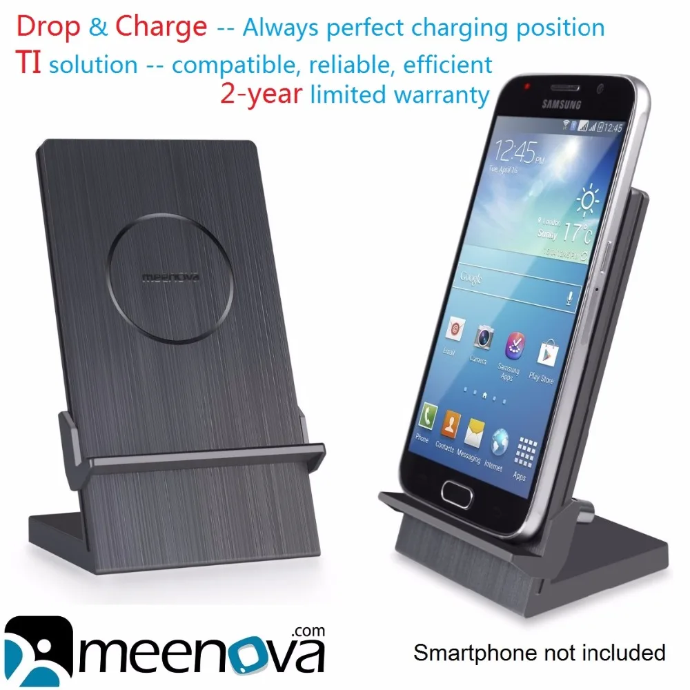 

Ultimus Qi Wireless Charging Dock for Galaxy S6/Edge/Edge Plus, S5, Note 5/4, Google Nexus 6/5/4, Nexus 7 (2013), LG G4/G3 Nokia