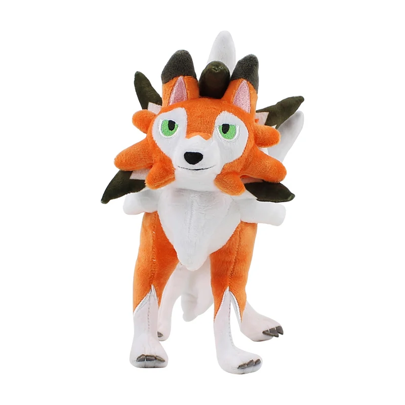 23 ~ 25 см аниме Lycanroc плюшевые игрушки мягкие животные волк Милая мультяшная