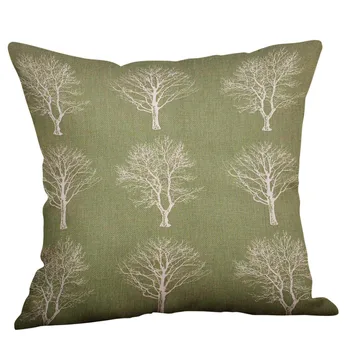 

Green Lime Natural Cream Cotton Linen Pillow Case Sofa Cushion Cover Home Decor capa almofada decorativa