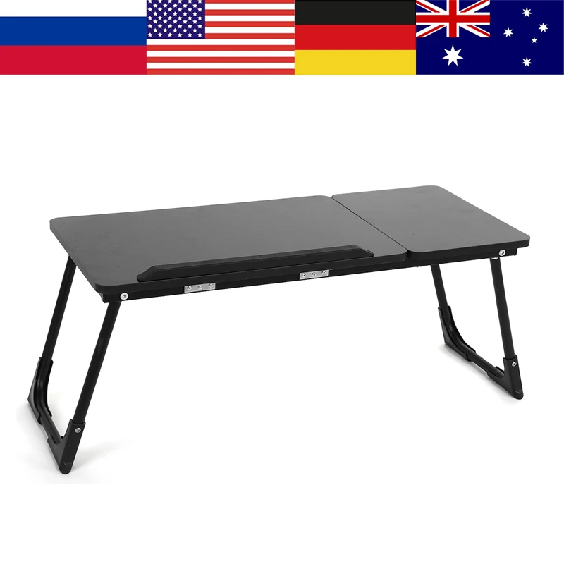 

Foldable Wooden Laptop Desk Table Adjustable Breakfast Bed Serving Tray