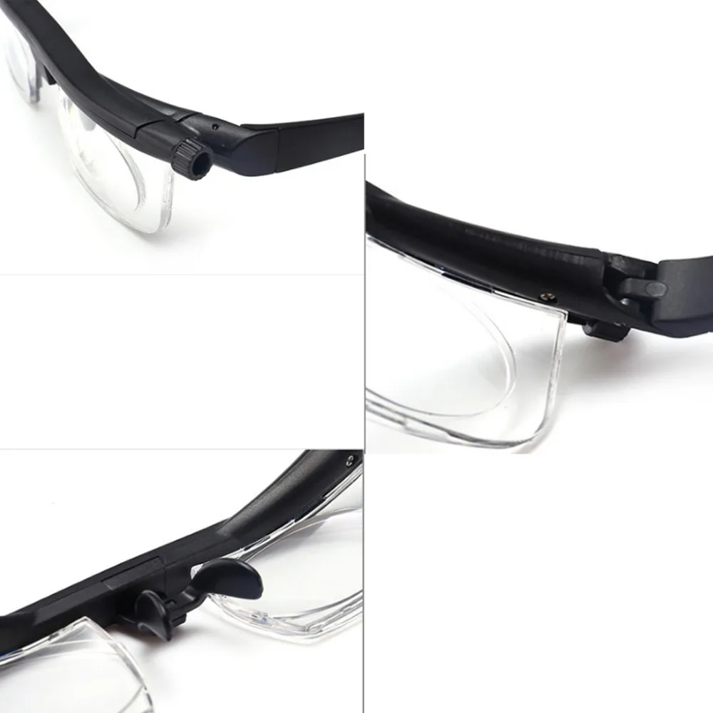 Adjustable Glasses Non-Prescription Lenses for Nearsighted Farsighted Computer Reading Driving Unisex Variable Focus Glasses