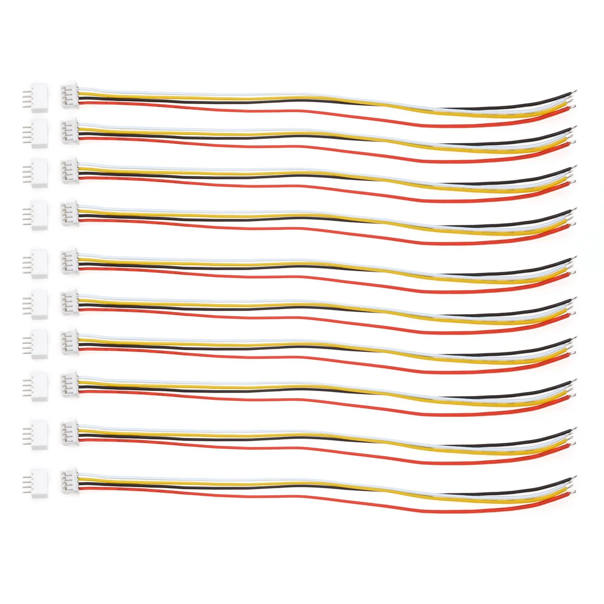 10 шт. 150 мм ZH-1.5 провода кабельный разъем DIY ZH-1.5 JST 4 Pin электронная линия одиночное подключение клеммы 28AWG разъемы