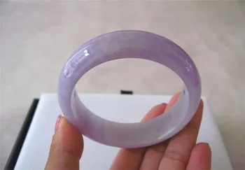 

fashion Natural Burmese ite violet bracelet /appraisal certificate/Gift box