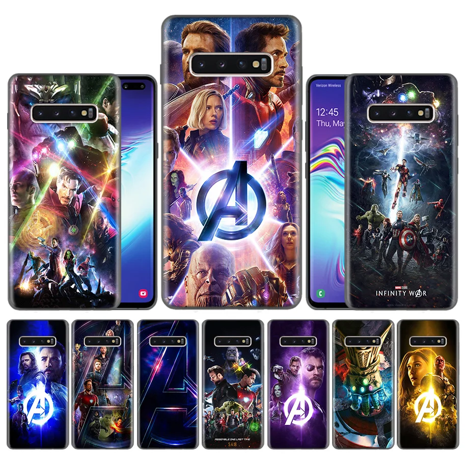 

Capas Case Coque for Samsung Galaxy S10 S9 S8 Plus 5G A30 A50 A70 A40 A20 Note 8 9 10 Cover Carcass Avengers III Iron Man Captai