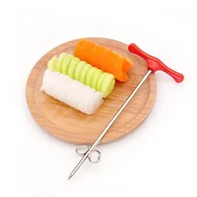 Картофельный спиральный Строгальщик для овощей Твист Нож роликовый ручной прокатки спиральная нарезка машина кухня Widget