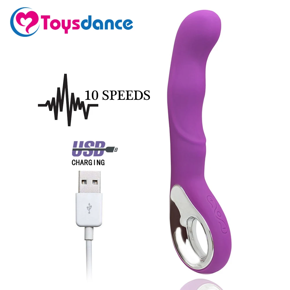 Вибратор Toysdance женский силиконовый 10 режимов зарядка по USB|Вибраторы| |