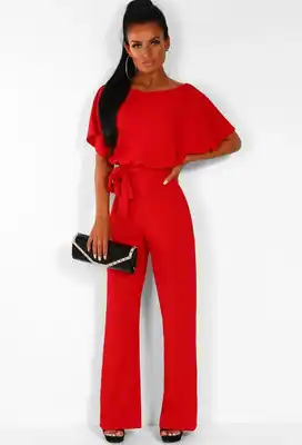 blue and red jumpsuit