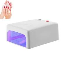 220 В 36 Вт УФ ногтей сушилка УФ лампа Оборудование для дизайна ногтей для любого УФ гель для ногтей-4x9 Вт УФ-лампы Белый ЕС Plug