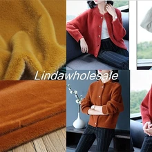 Искусственный мех норки, бархатная ткань из кроличьего меха, осенняя и зимняя одежда из искусственного меха, 160 см* 50 см/шт