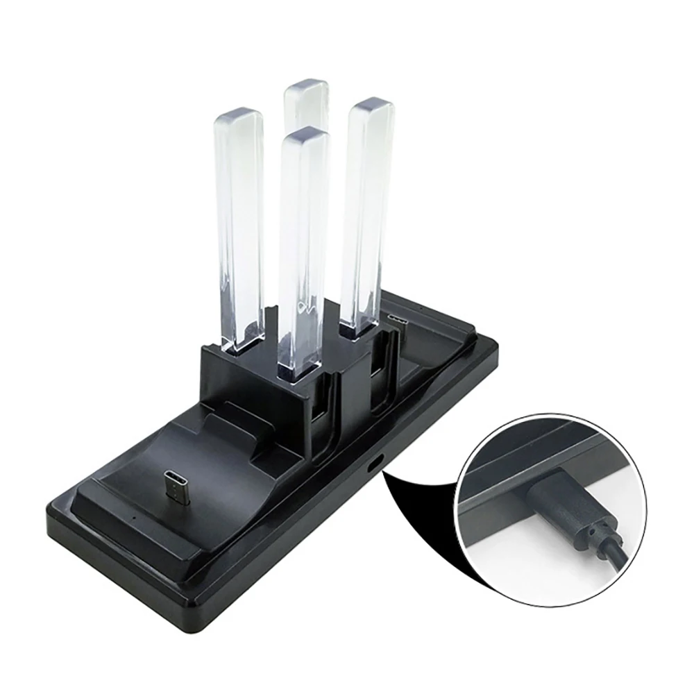 iBen USB Charging Dock 6 in 1 Station Holder Stand Bracket For Nintend Switch Pro Joy-Con Controller Charger LED Indication (8)