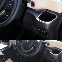 JY 2 PCS Suporte de Copo Em Aço Inoxidável SUS304 Anel Acessórios de Cobertura Estilo Do Carro Guarnição Para Honda freed B-GB5/6/7/8 2016