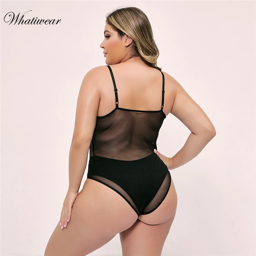 Сексуальное Кружевное боди Whatiwear на бретельках с V образным вырезом женское