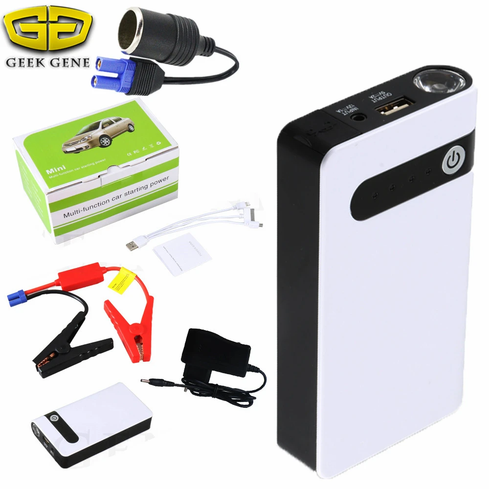 Mini Car Jump Starter 12V Portable Car Charger Multi function Start Jumper Emergency Car font b