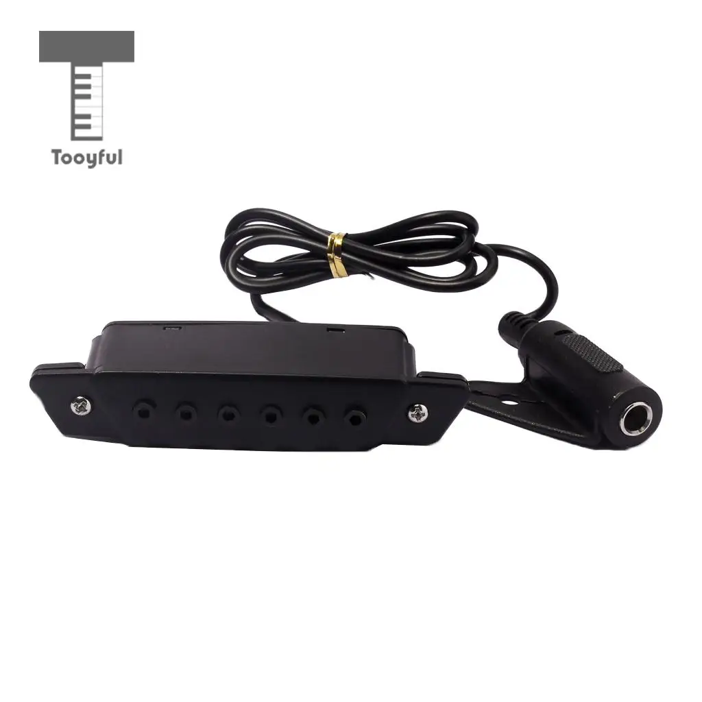 Tooyful Magnetic Soundhole Pickup for Acoustic Guitar with 6.35mm Output Endpin Jack