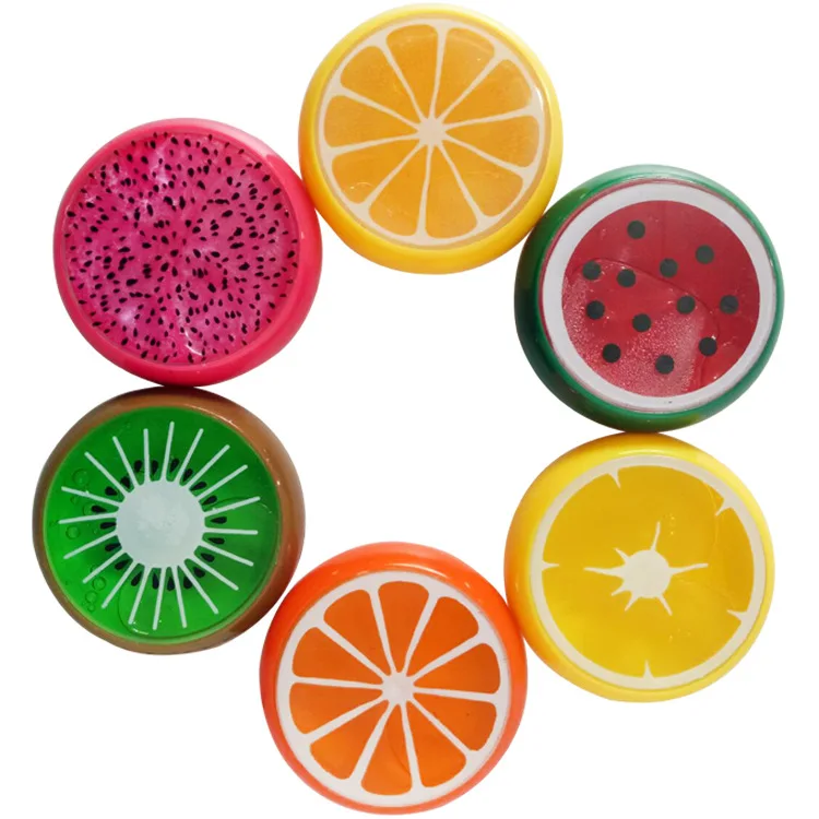6cm 8cm Fruit Slime Crystal Colored Hand Gum Plasticine Rubber Mud Kids Baby Fun font b