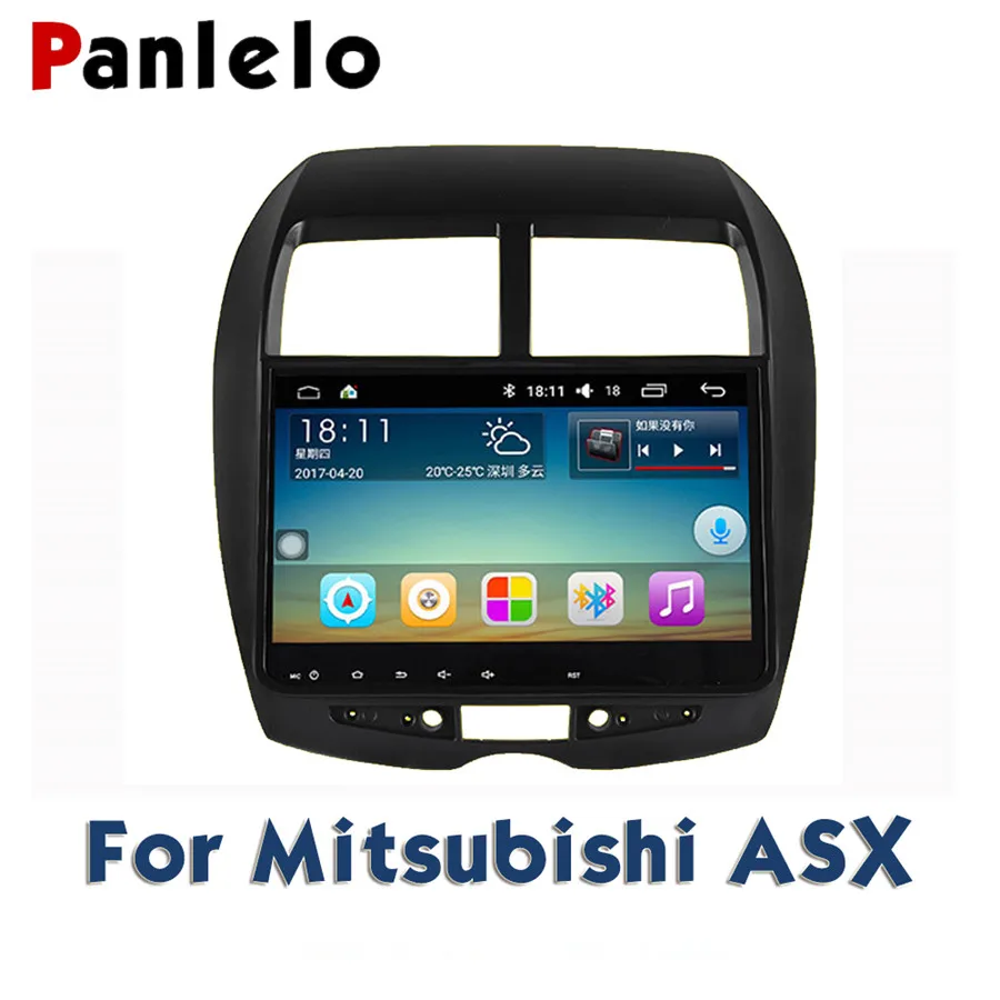 Panlelo 2 Din Android Radio del coche para Mitsubishi Outlander 2 para ASX Mitsubishi Android para Mitsubishi Lancer del coche de la pantalla táctil
