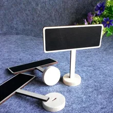 Деревянная доска 20 комплектов на месте держатель прямоугольная табличка с ценой стираемая дощечка для записей статуэтки Миниатюрные