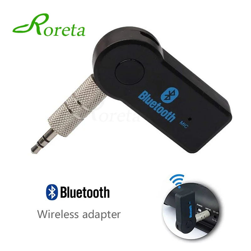 Roreta Мини Bluetooth приемник аудио музыка беспроводной адаптер 3,5 мм разъем громкой связи Bluetooth передатчик автомобильный комплект AUX