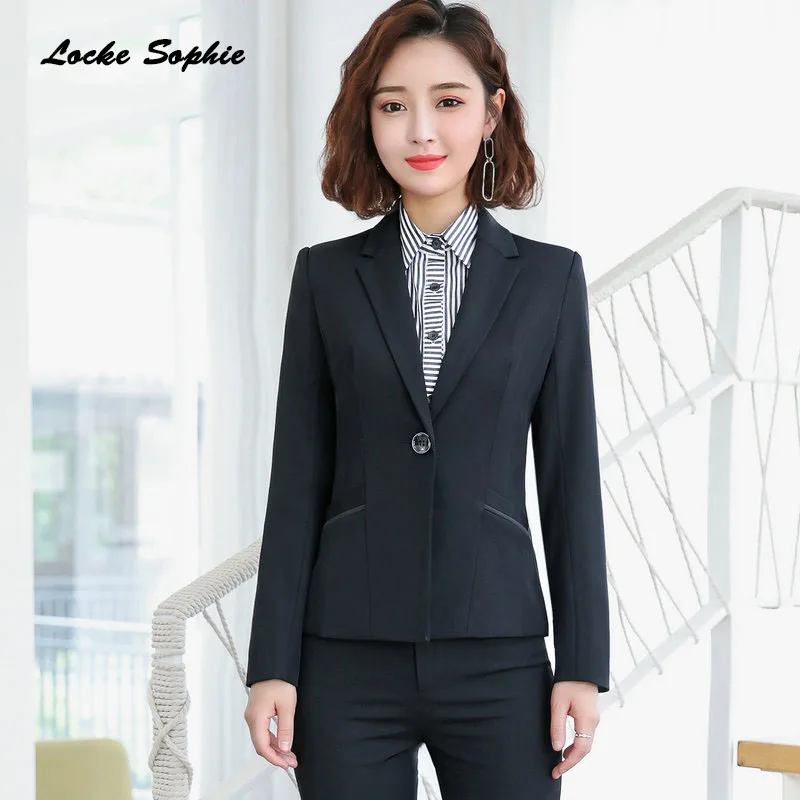 1pcs Women Plus size Blazers coats 2019 Autumn cotton Long sleeves Small Suits jackets ladies Skinny Office Blazers Suits coats
