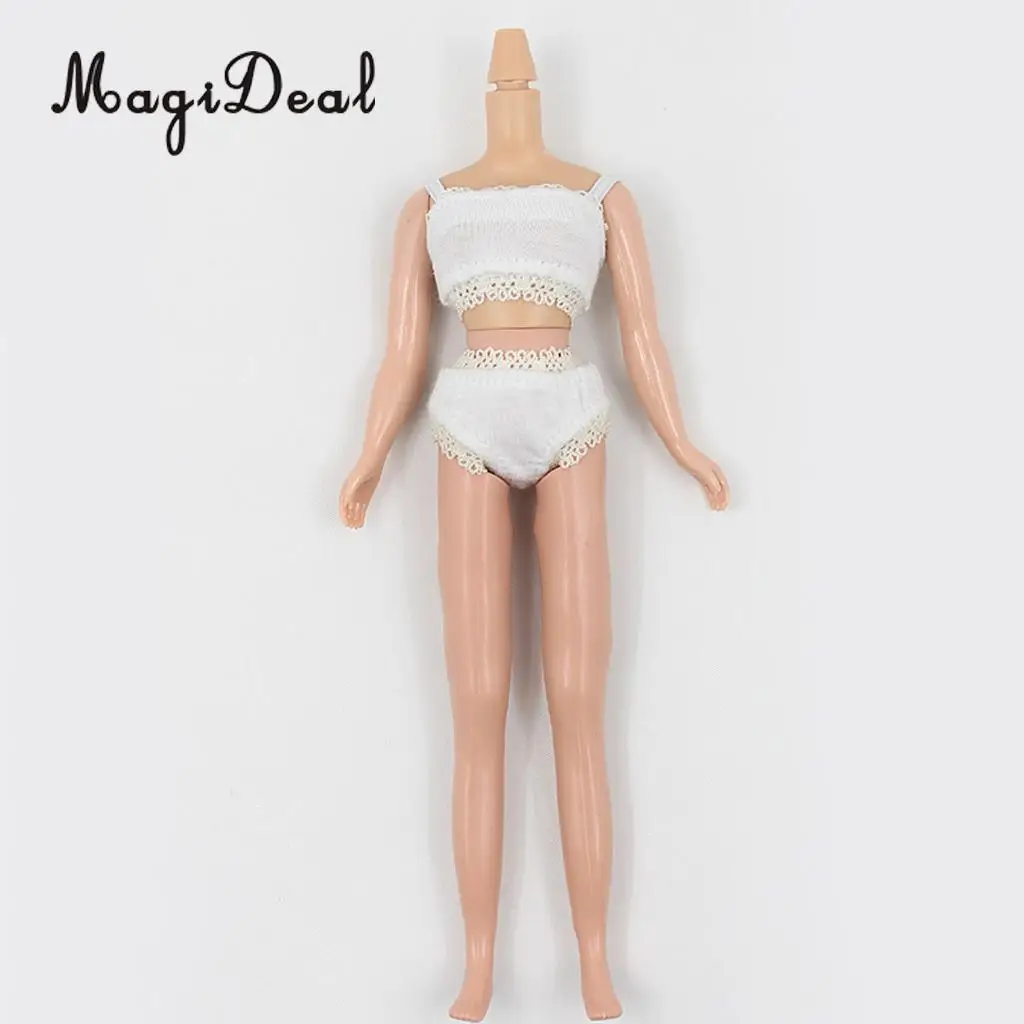 1/6 White Lace Underwear Top Brief Lingerie Set For Blythe 12'' Doll Clothes Accessories