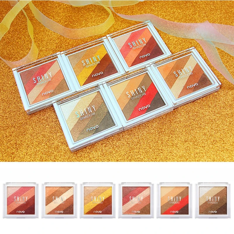 

NOVO 5 Colors Gradient Matte Glitter Eyeshadow Palette Set Makeup Eye Shadow Powder Pallete Make Up Pigment Beauty Cosmetic
