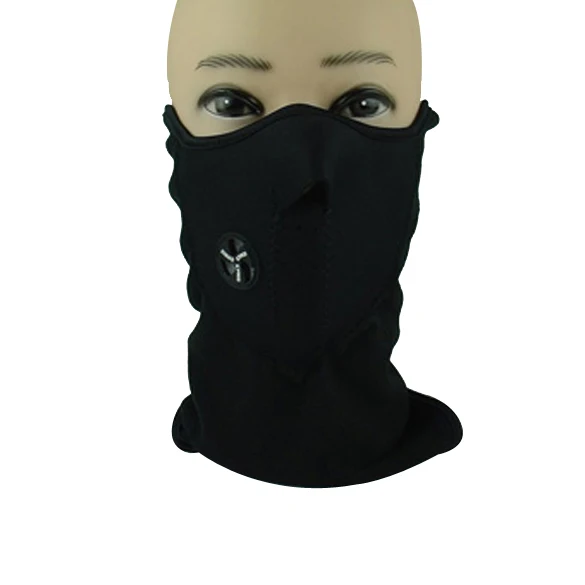 

New 1x Neoprene Neck Warm Face Black Soft Mask Sport Motorcycle Bike Accessories NR-shipping