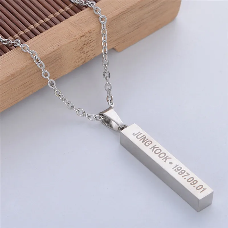 Cuboid серебряные ювелирные изделия KPOP Bangtan Boys Rap Monster SUGA JIMIN JUNG KOOK V JIN стандартное