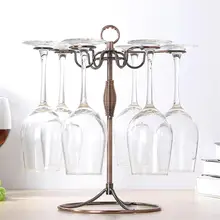 1 шт., винтажный держатель для вина, бокалов, бокалов, подвесная стойка, железный Настольный стеллаж с основанием