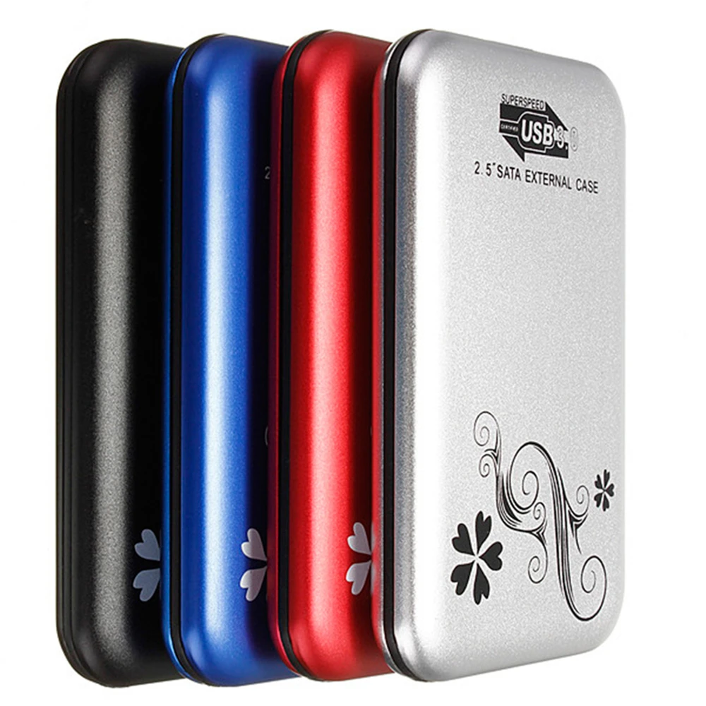 

Hot Sell 1Price 5 Color USB 3.0 High Speed External 2.5' Inch SATA Hard Disk Drive HDD SSD Enclosure Case Free Shipping