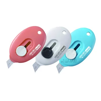 

Deli stationery deli 2050 mini cutter candy color utility knife Small portable mini utility knife