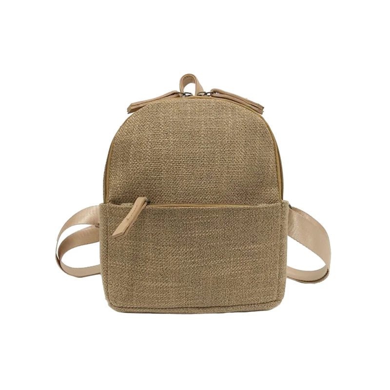 New Women Fahsion Canvas Backpacks Student Travel Female Casual Shoulder Bags Lady Weave Mochila Holiday Knit Back Pack BP3015 (8)