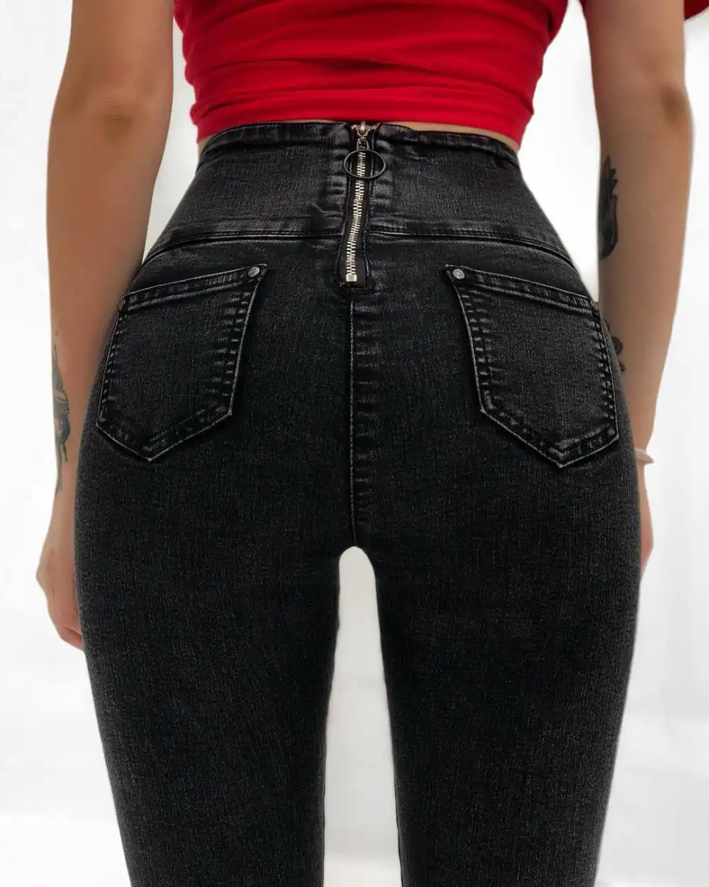 womens zipper jeans