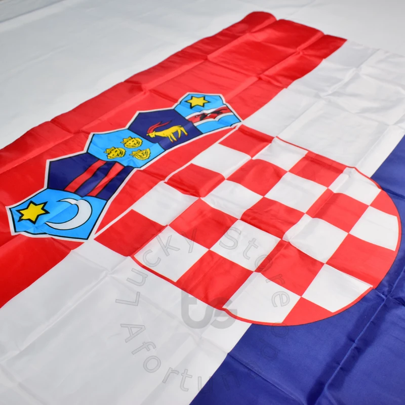 Хорватский флаг 90*150 см, баннер,, висящий национальный флаг для встречи, парада, вечерние. Висячие, украшения