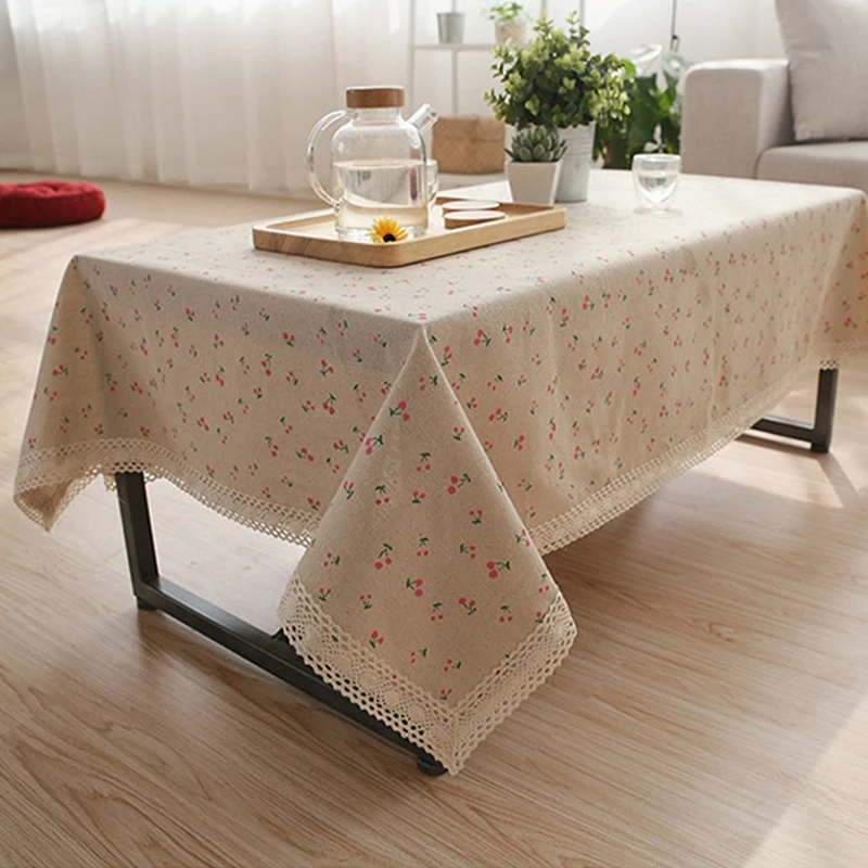 

Japan Stlye Linen Tablecloth High Quality Woven Dobby Table Cloth for Restaurant Home Free Shipping