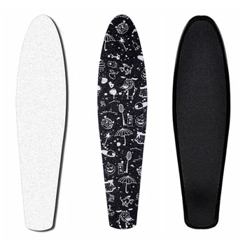 

22inch Board Sticker Skateboard Sticker Solid/Printed Anti-slip Waterproof Adhesive Single Rocker Sandpaper for Penny Board