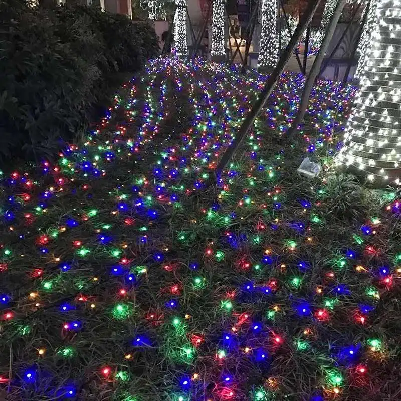 ЕС 10 м 100 светодиодная гирлянда Рождественская елка Сказочный светильник водонепроницаемый домашний сад вечерние праздничные украшения