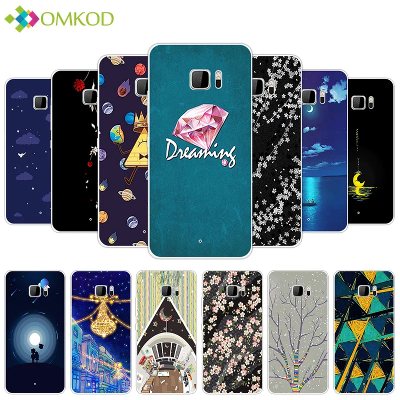 

5.7inch For HTC U Ultra Case Transparent TPU Case Cover Ultrathin Silicone Back Phone Cover for HTC Ocean Note Disorganized Capa