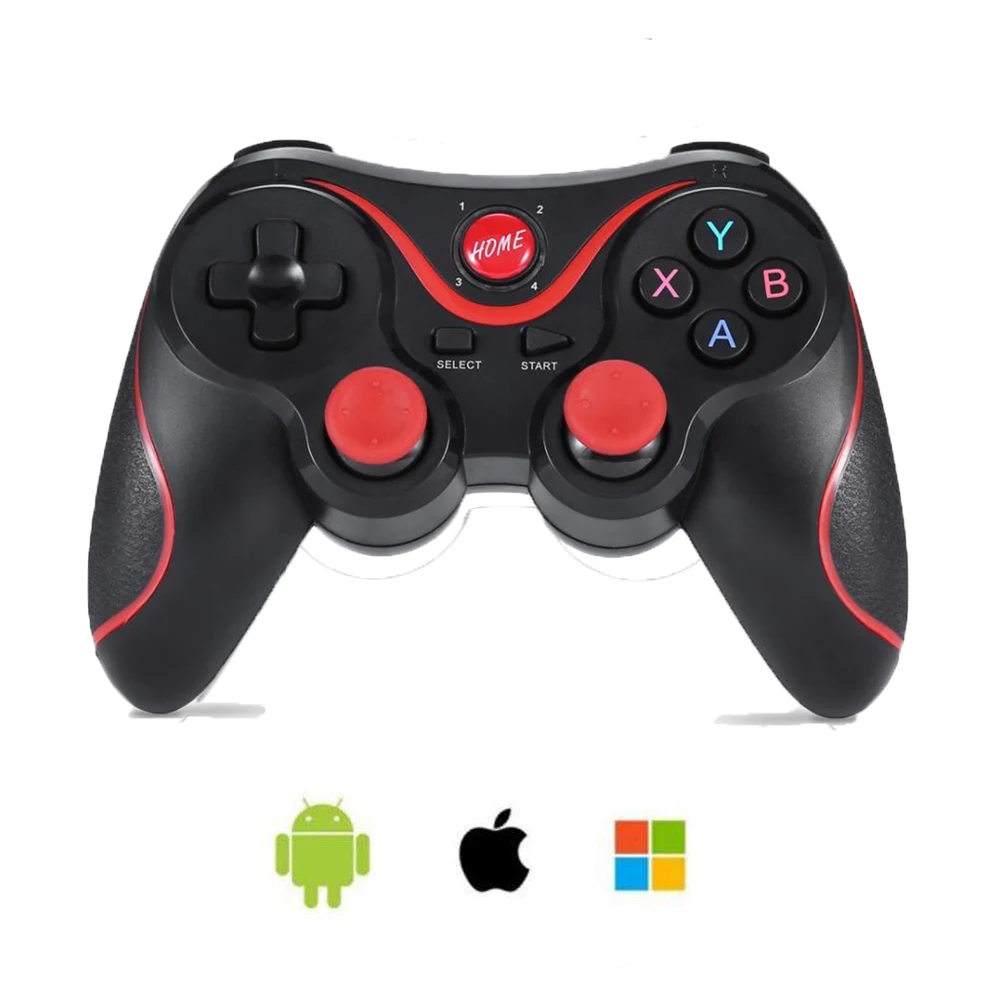 

Wireless Bluetooth 3.0 Game Controller Terios T3/X3 For PS3/Android Smartphone Tablet PC With TV Box Holder T3+ Remote Gamepad