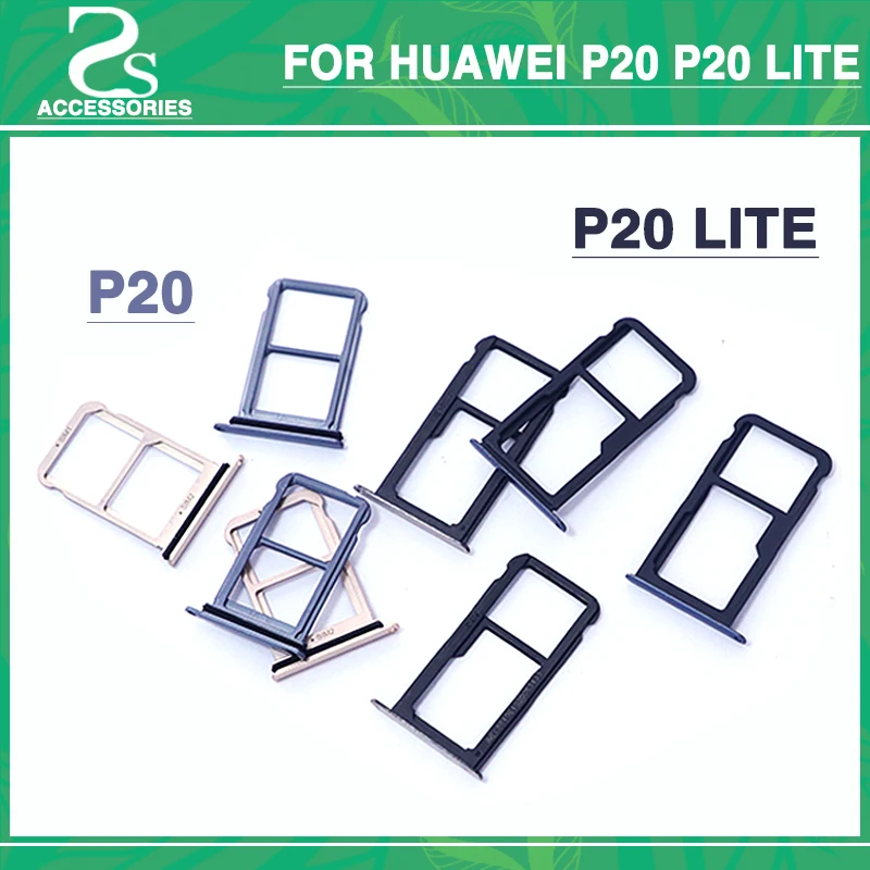New P20 SIM Card Slot Replace For Huawei P20 P20 Lite Pro SIM Micro SD