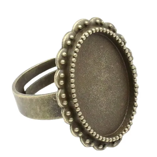 18x13 мм Внутренний размер медное кольцо из металлического сплава Овальный Пустой установочный ободок пустой кабошон кольцо база для DIY кольцо 10 шт./лот K04635
