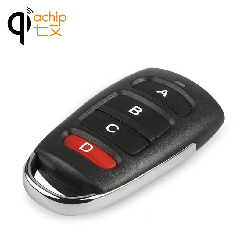

QIACHIP 4 buttons RF 433MHz Remote Control Duplicator Cloning Gate for Garage Door Opener Learning Copying Transmitter Key Fob