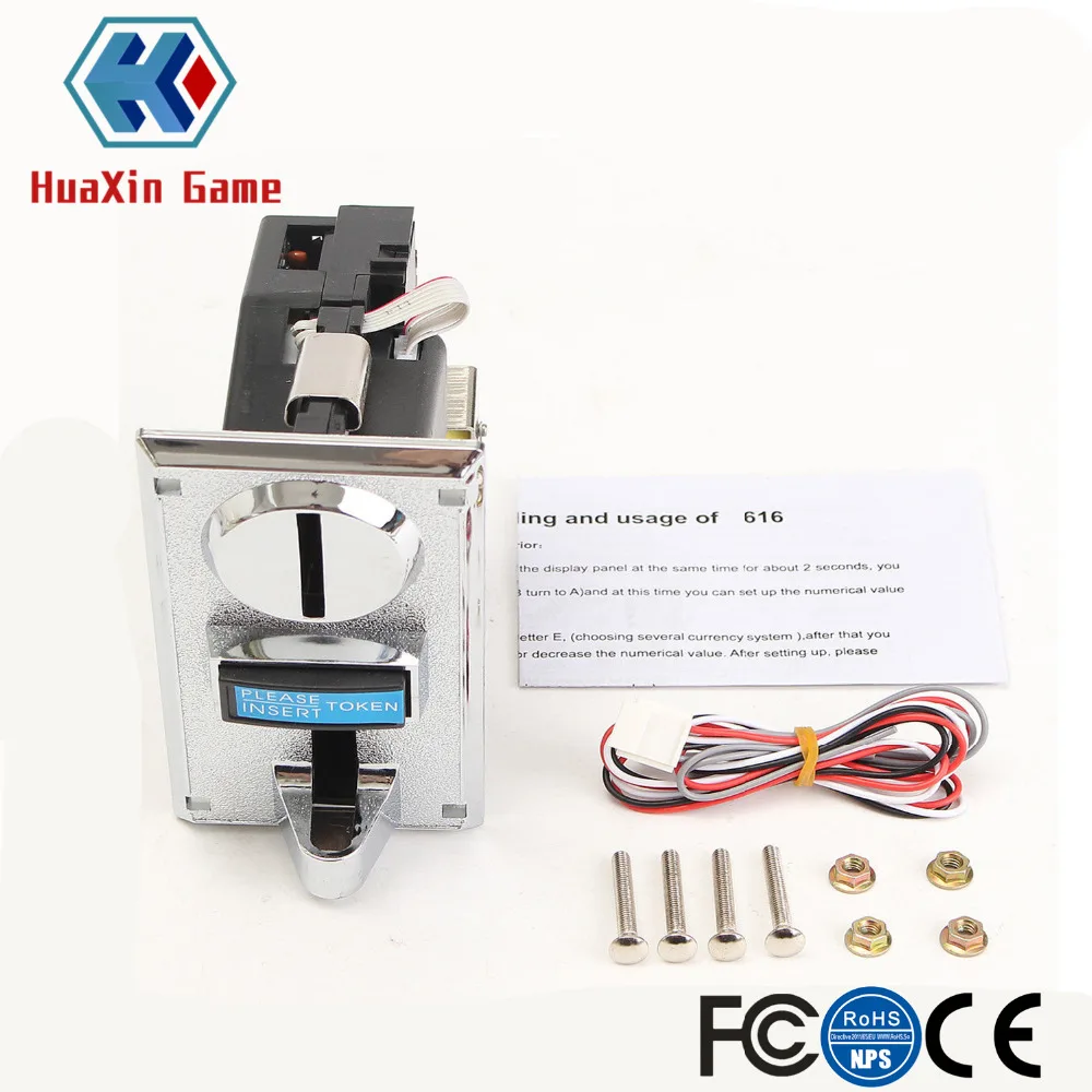 

6 Kinds Different Coins Selector Acceptor for Arcade Video Games Vending Machine Part and Coin-Operated Machines Support Multi