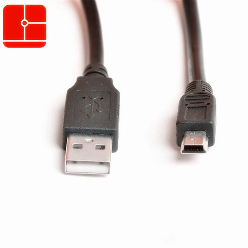 

10pcs Copper core USB Mini USB line USB Type A to Mini USB Data Sync Cable 5 Pin B Male to Male Charge Charging Cord Line