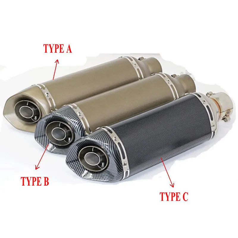 51mm Inlet Motorcycle Exhaust Silencieux Akrapovic Escape Good