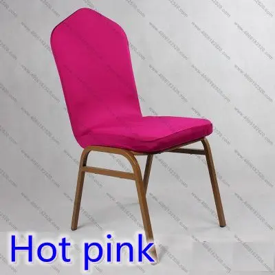 Лайкра спандекс получехлы для стульев свадебное украшение для стульев лайкра стрейч Чехол для стула для вечеринки на продажу события шоу дешевая цена - Цвет: HOT PINK