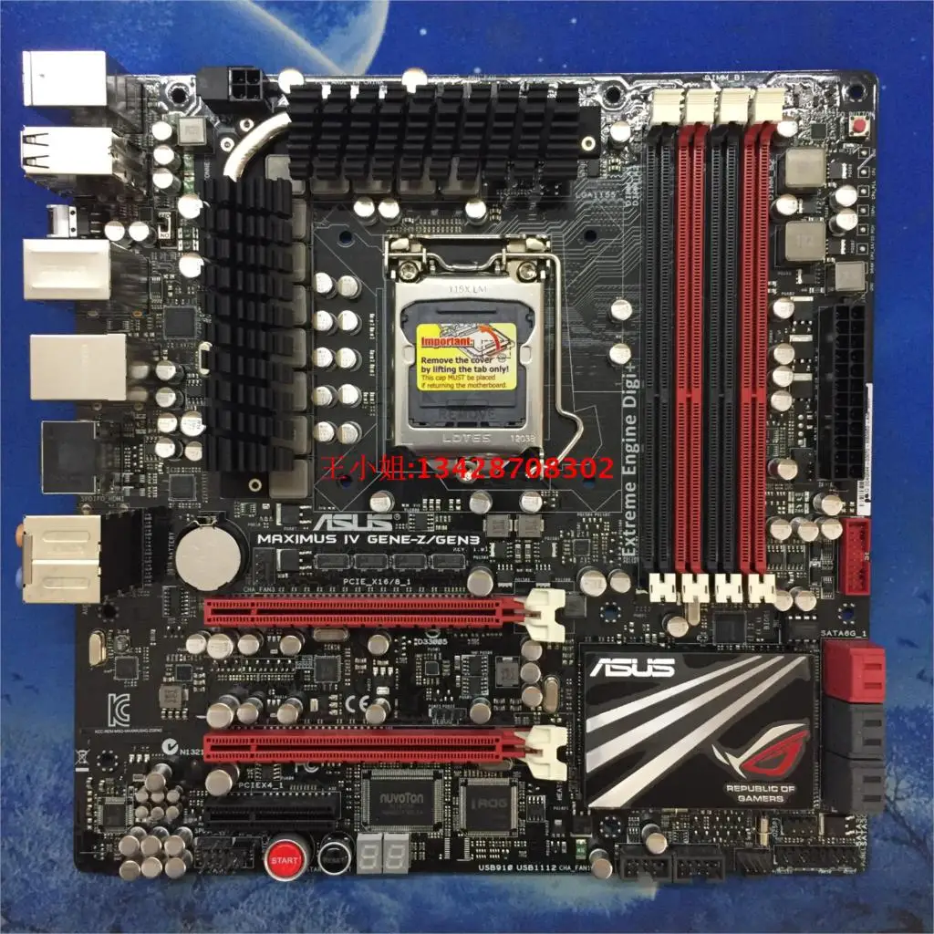 Asus Maximus IV GENE-Z/GEN3 M4G-Z GEN3 настольная материнская плата Z68 розетка LGA 1155 i5 i7 E3