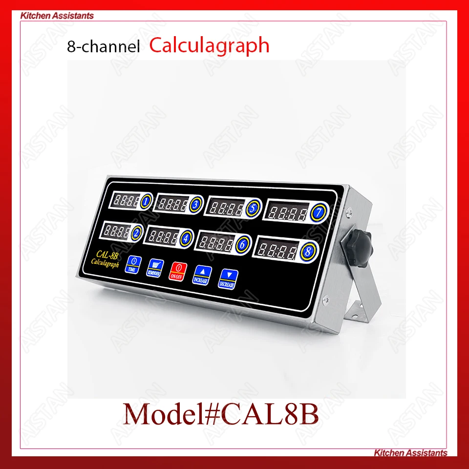 

CAL8B/CAL12C portable calculagraph 8/12 channel multi-function digital timer LCD display shaking reminder