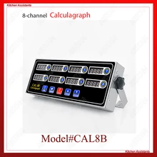 CAL8B/CAL12C portable calculagraph 8/12 channel multi-function digital timer LCD display shaking reminder