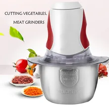 Горячая Распродажа Электрический измельчитель еды, Л Стеклянная Чаша мясорубка для мяса, овощей, фруктов орехов многофункциональная мясорубка
